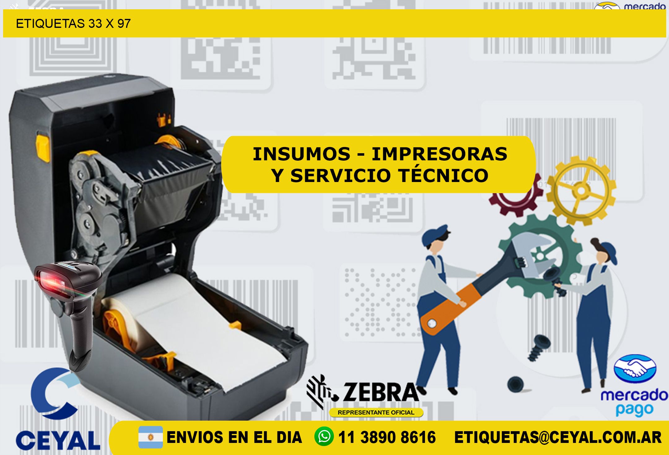 ETIQUETAS 33 x 97