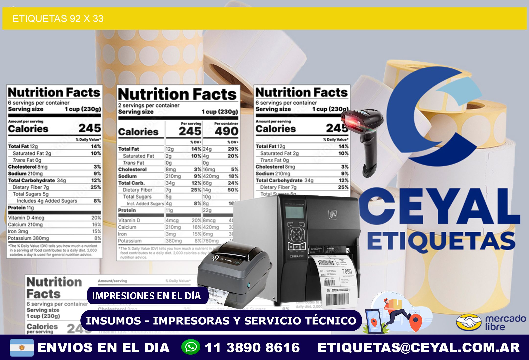 ETIQUETAS 92 x 33