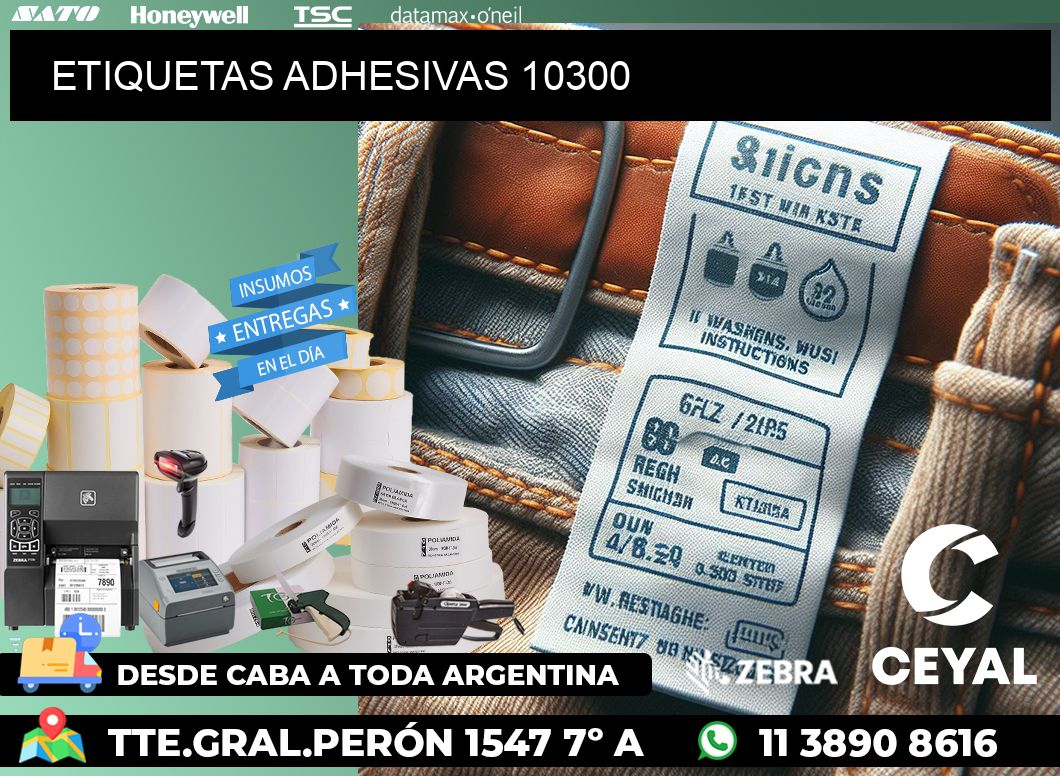 ETIQUETAS ADHESIVAS 10300