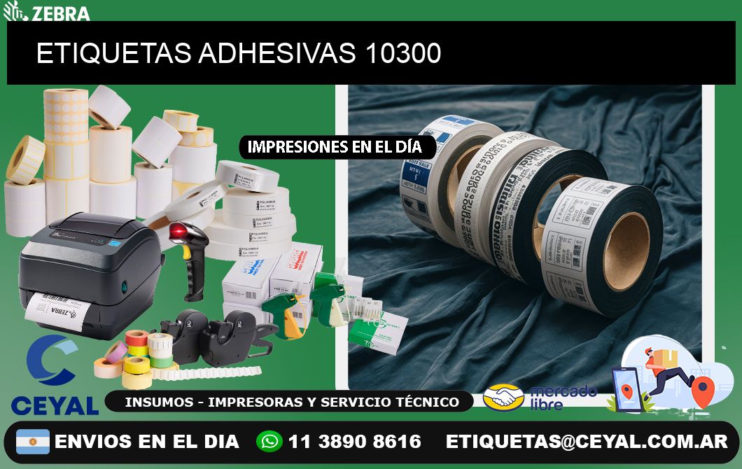 ETIQUETAS ADHESIVAS 10300