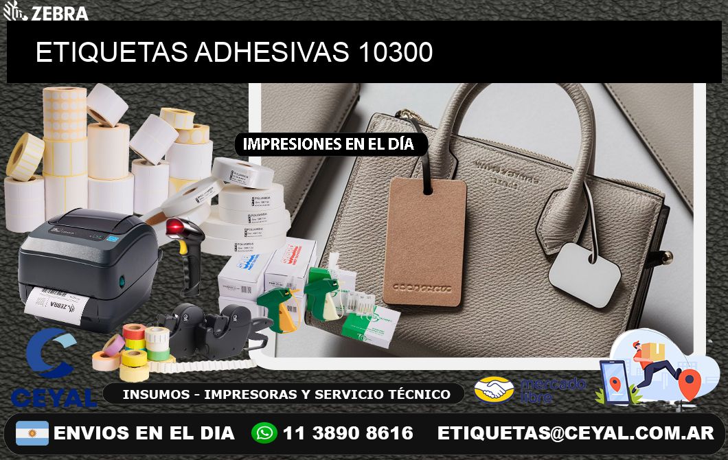 ETIQUETAS ADHESIVAS 10300