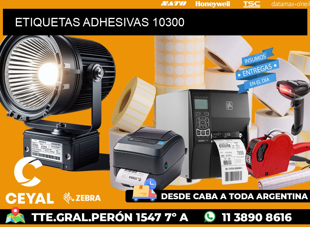 ETIQUETAS ADHESIVAS 10300