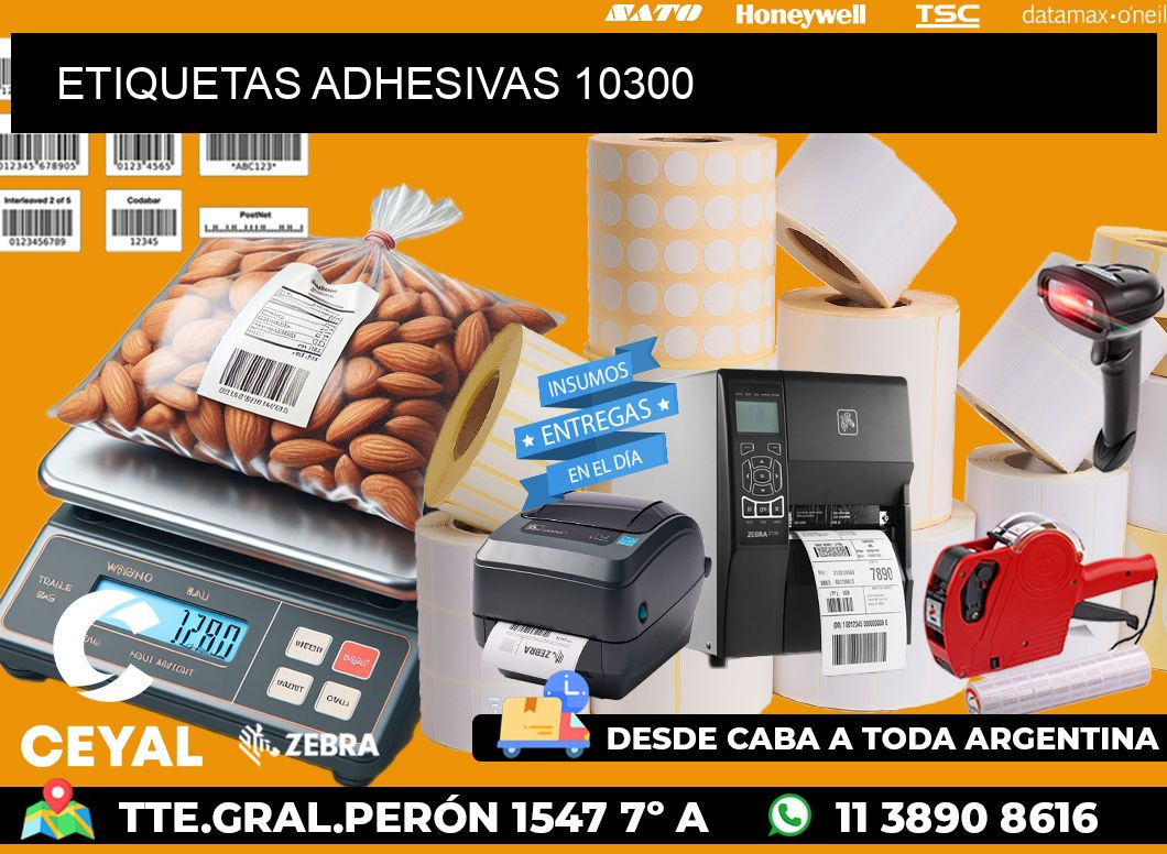 ETIQUETAS ADHESIVAS 10300