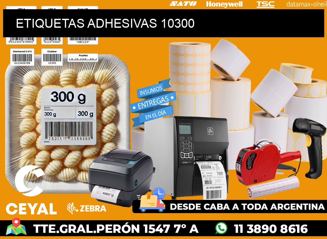 ETIQUETAS ADHESIVAS 10300