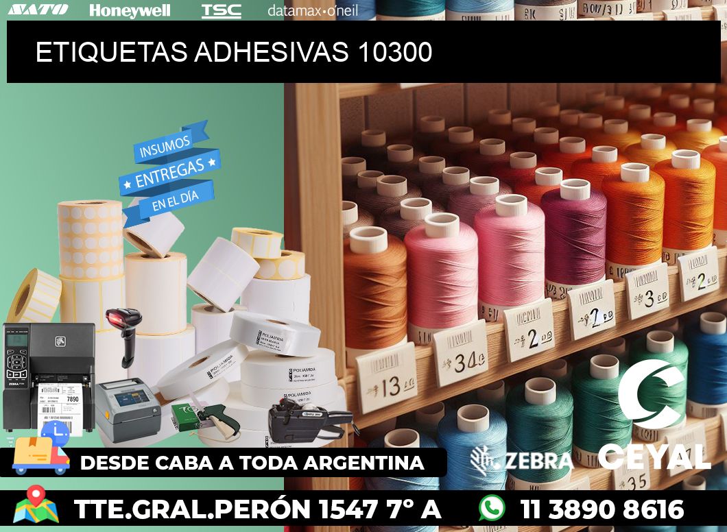 ETIQUETAS ADHESIVAS 10300