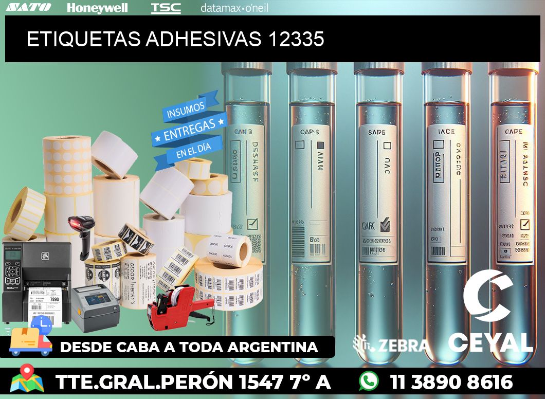 ETIQUETAS ADHESIVAS 12335