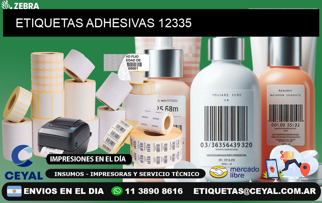 ETIQUETAS ADHESIVAS 12335
