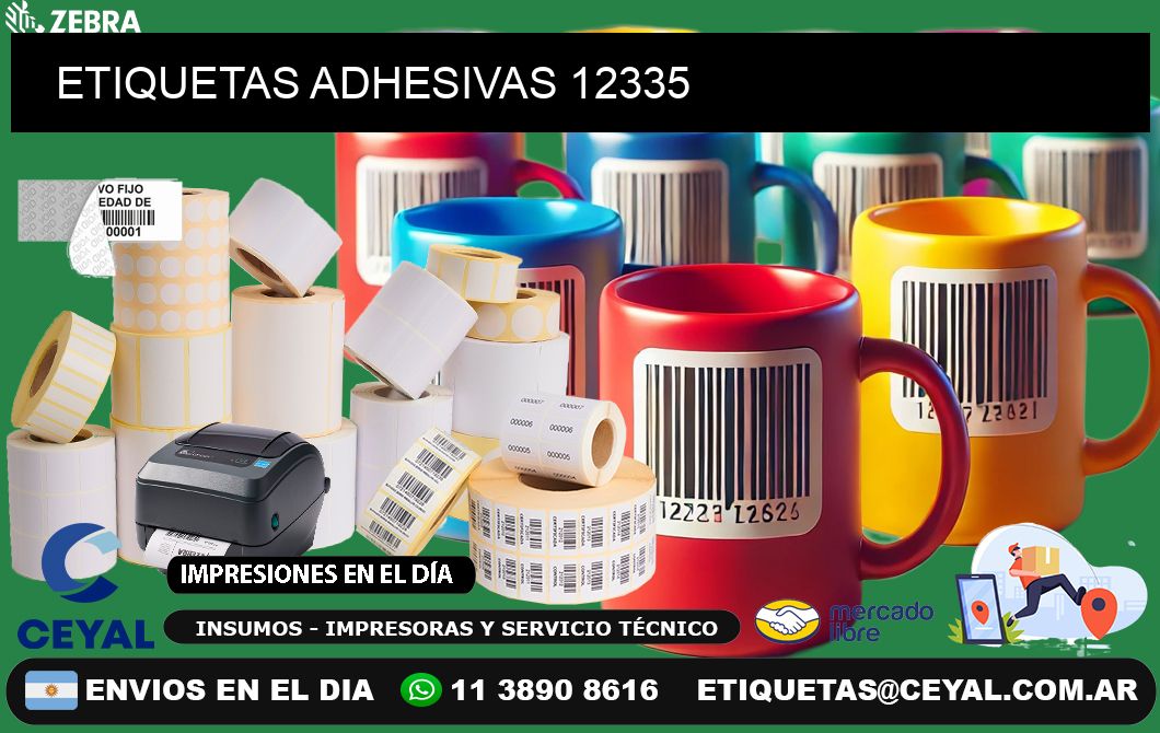 ETIQUETAS ADHESIVAS 12335