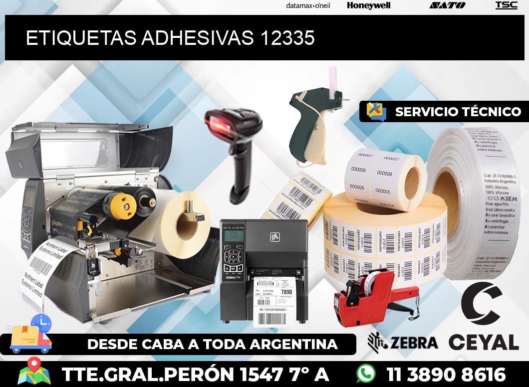 ETIQUETAS ADHESIVAS 12335
