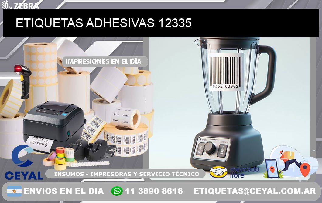 ETIQUETAS ADHESIVAS 12335