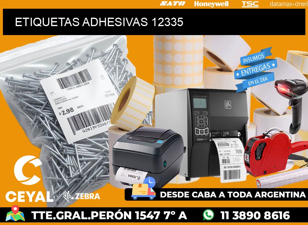 ETIQUETAS ADHESIVAS 12335
