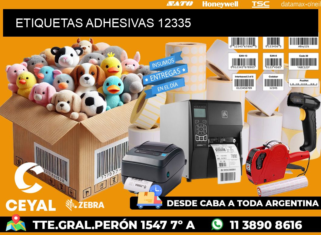 ETIQUETAS ADHESIVAS 12335