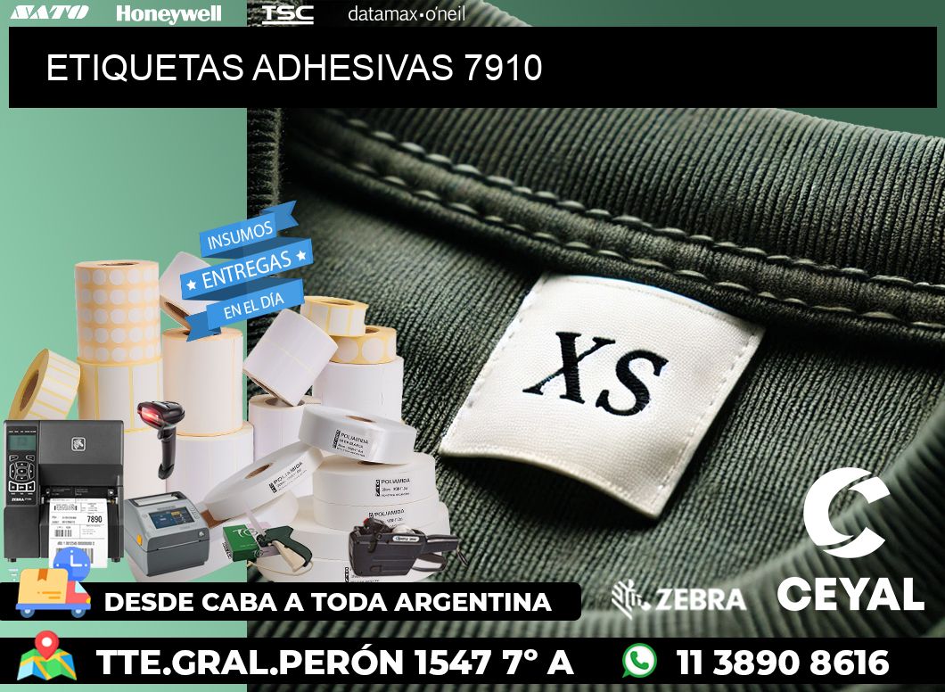 ETIQUETAS ADHESIVAS 7910