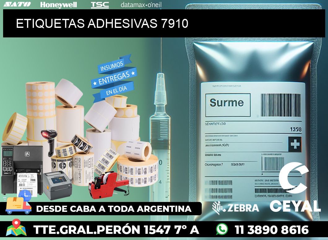 ETIQUETAS ADHESIVAS 7910