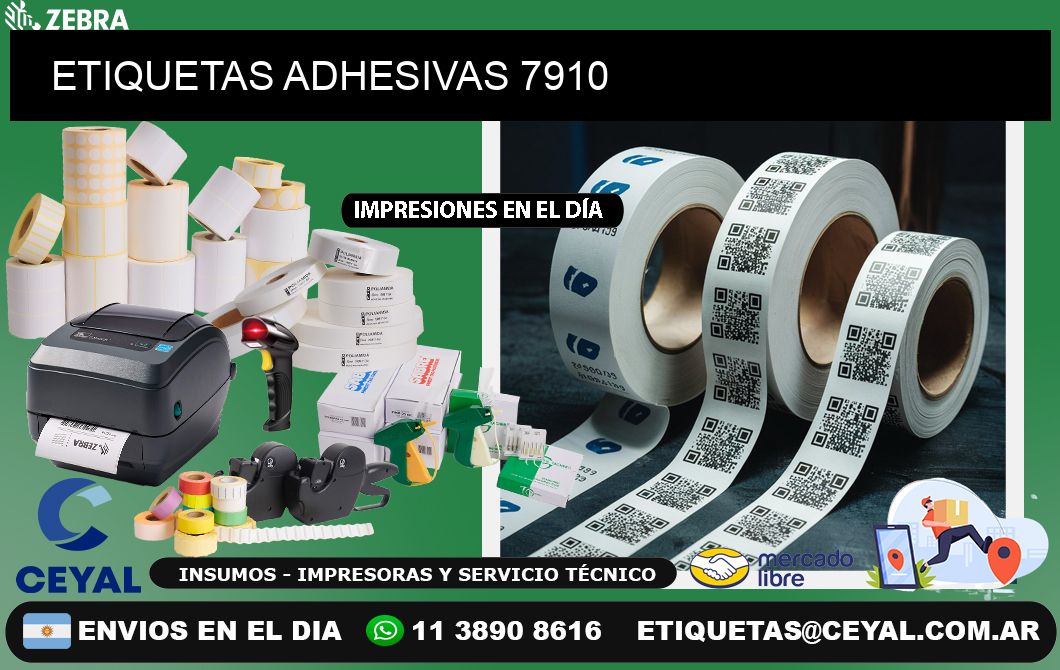 ETIQUETAS ADHESIVAS 7910