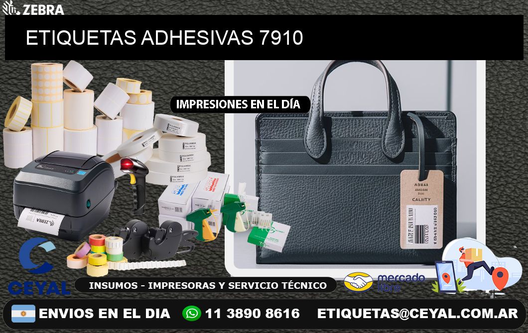 ETIQUETAS ADHESIVAS 7910