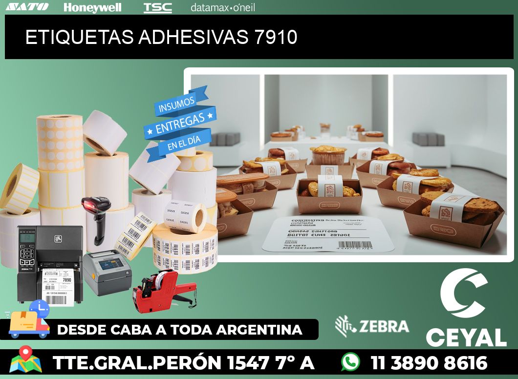 ETIQUETAS ADHESIVAS 7910