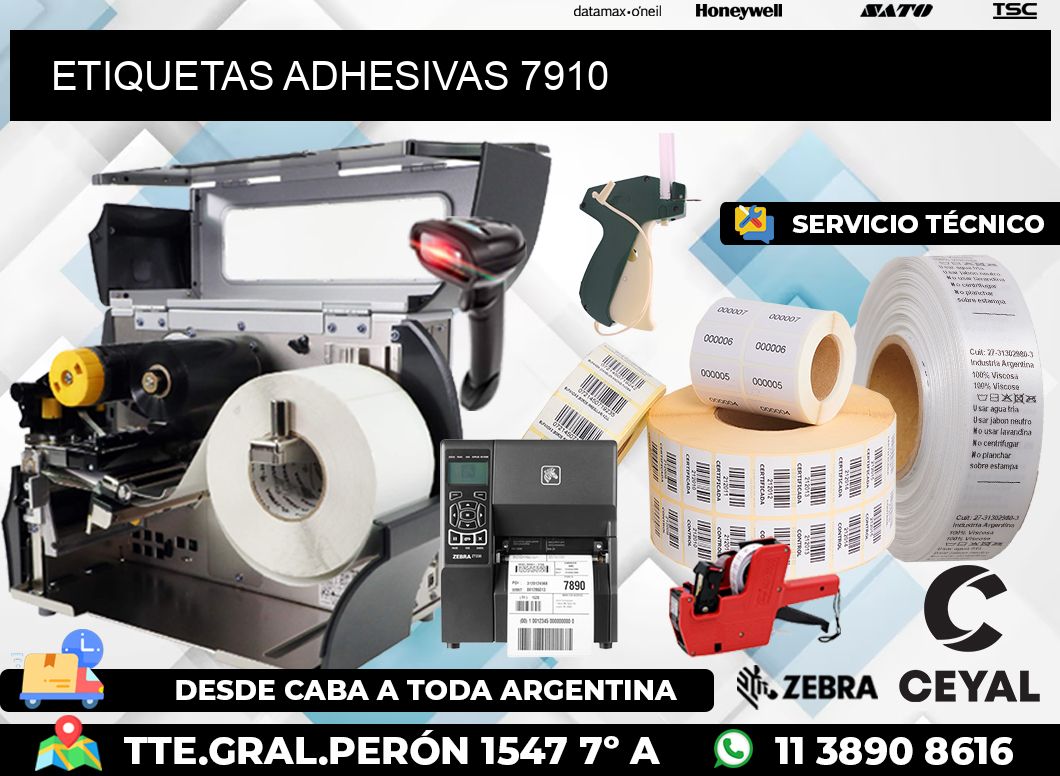 ETIQUETAS ADHESIVAS 7910