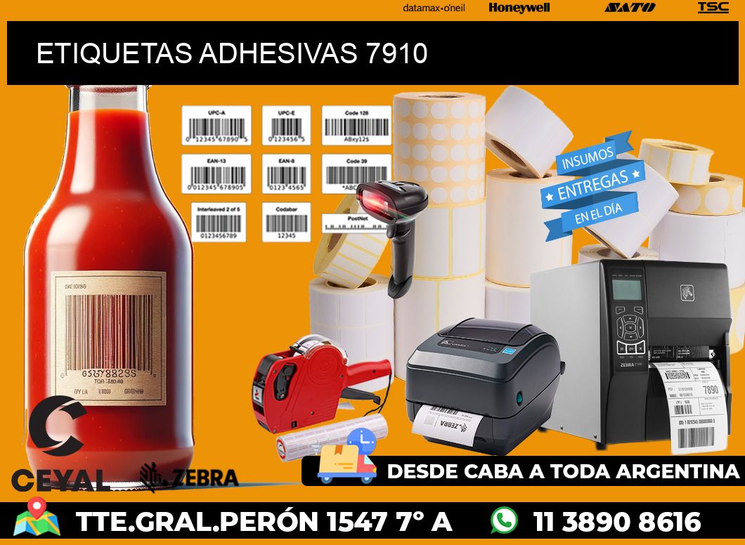 ETIQUETAS ADHESIVAS 7910