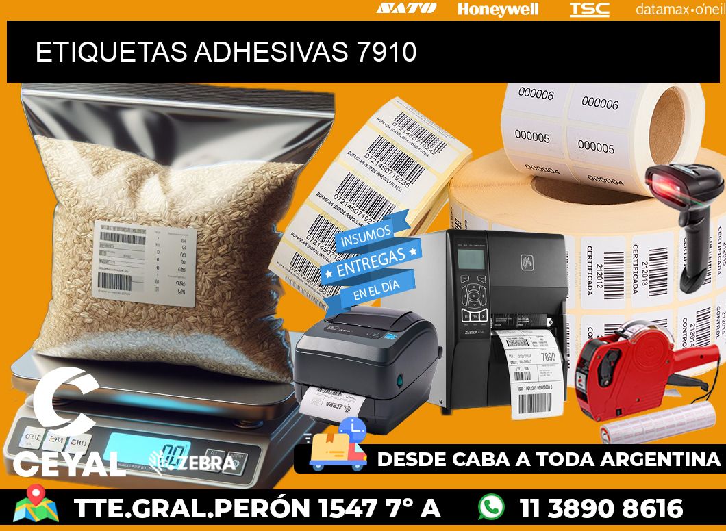 ETIQUETAS ADHESIVAS 7910