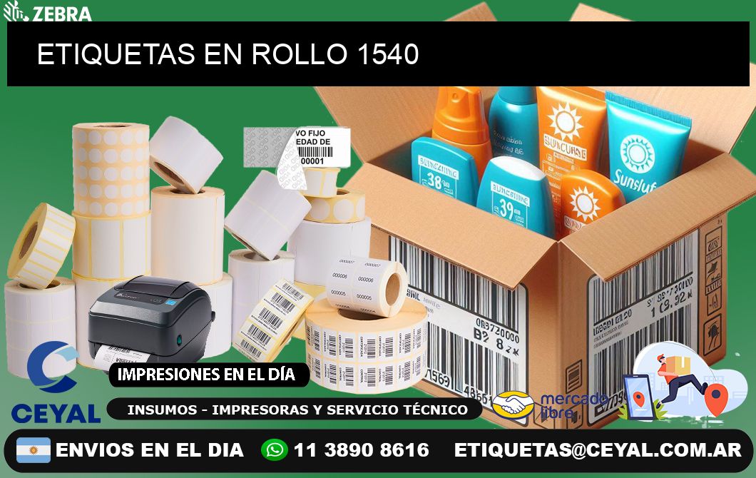 ETIQUETAS EN ROLLO 1540