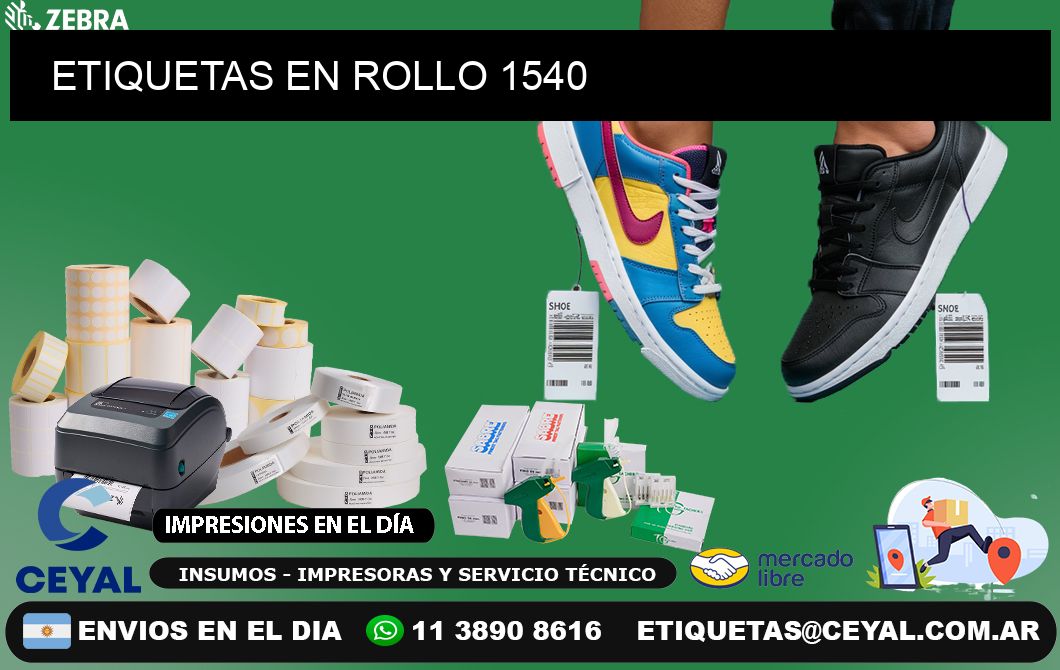 ETIQUETAS EN ROLLO 1540