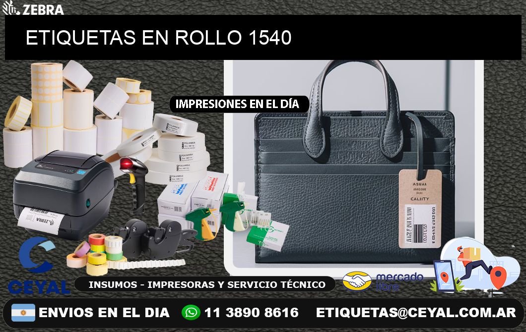 ETIQUETAS EN ROLLO 1540