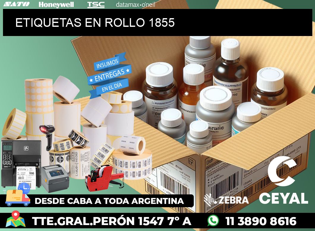 ETIQUETAS EN ROLLO 1855