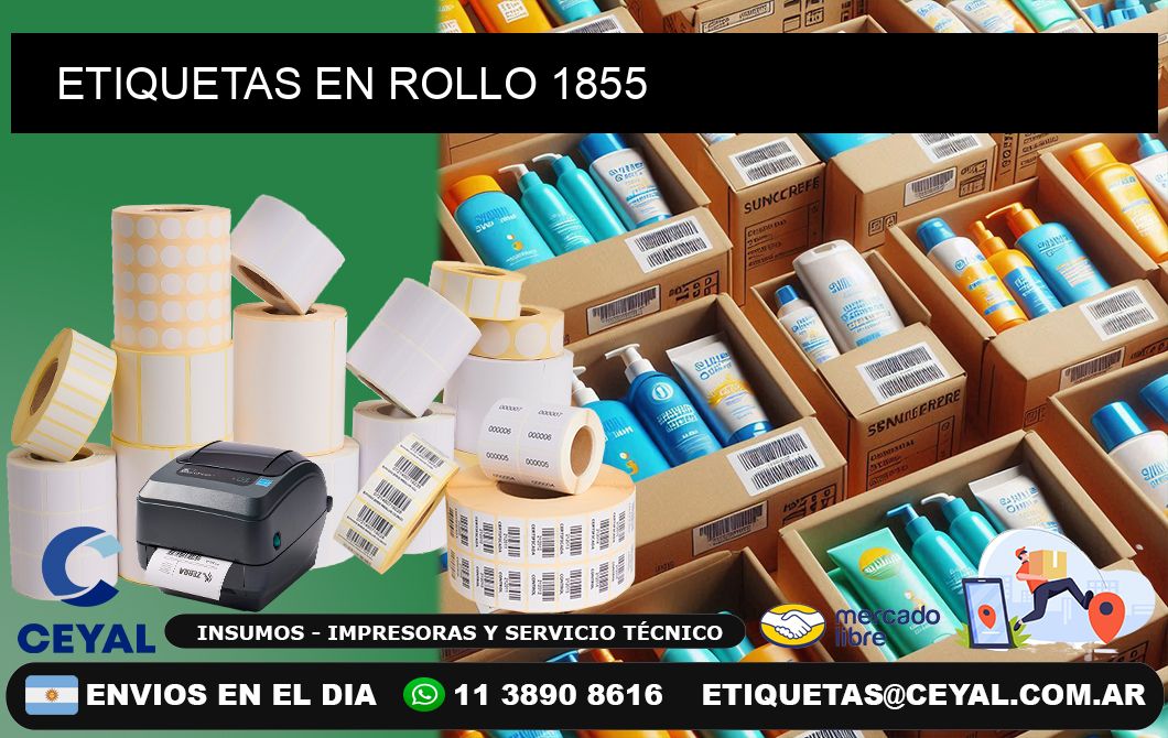 ETIQUETAS EN ROLLO 1855