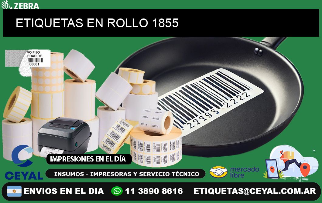 ETIQUETAS EN ROLLO 1855