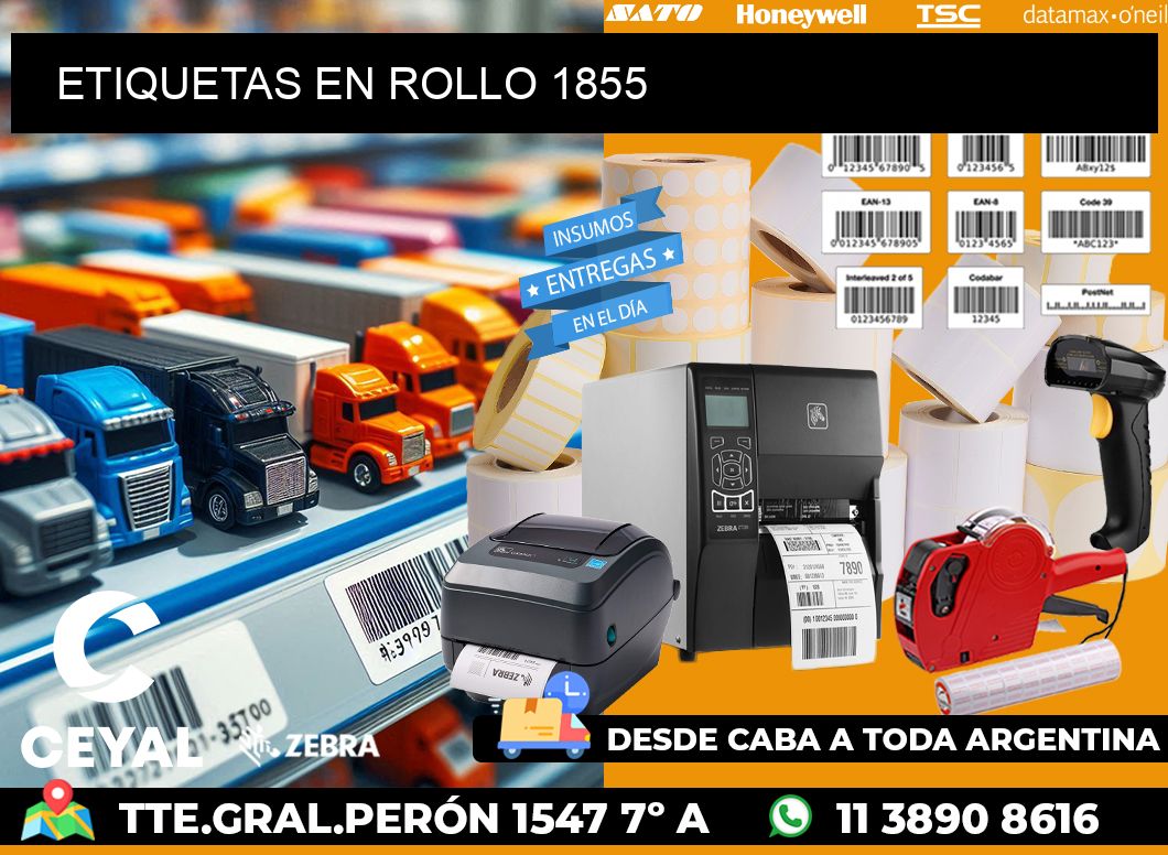 ETIQUETAS EN ROLLO 1855