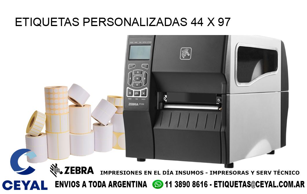 ETIQUETAS PERSONALIZADAS 44 x 97