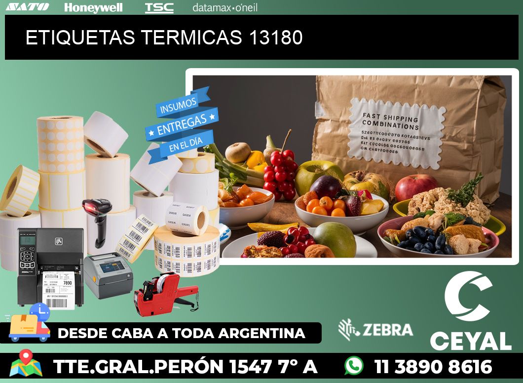 ETIQUETAS TERMICAS 13180