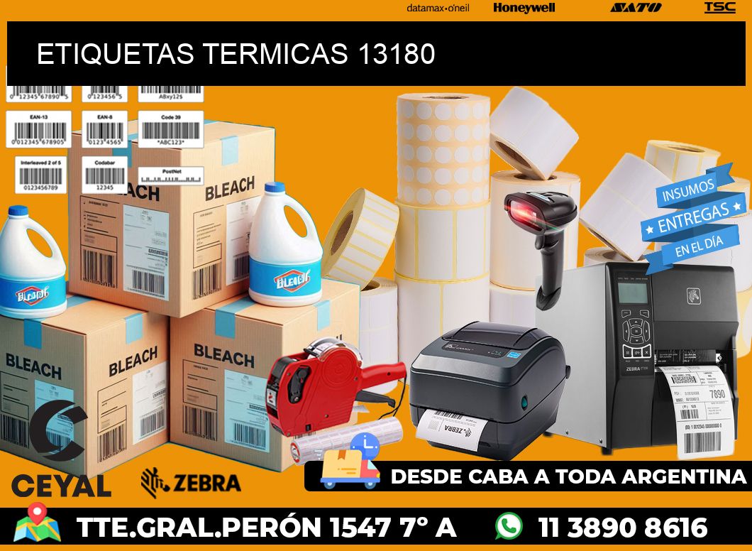 ETIQUETAS TERMICAS 13180