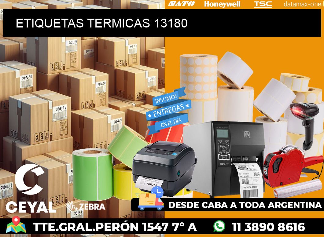 ETIQUETAS TERMICAS 13180