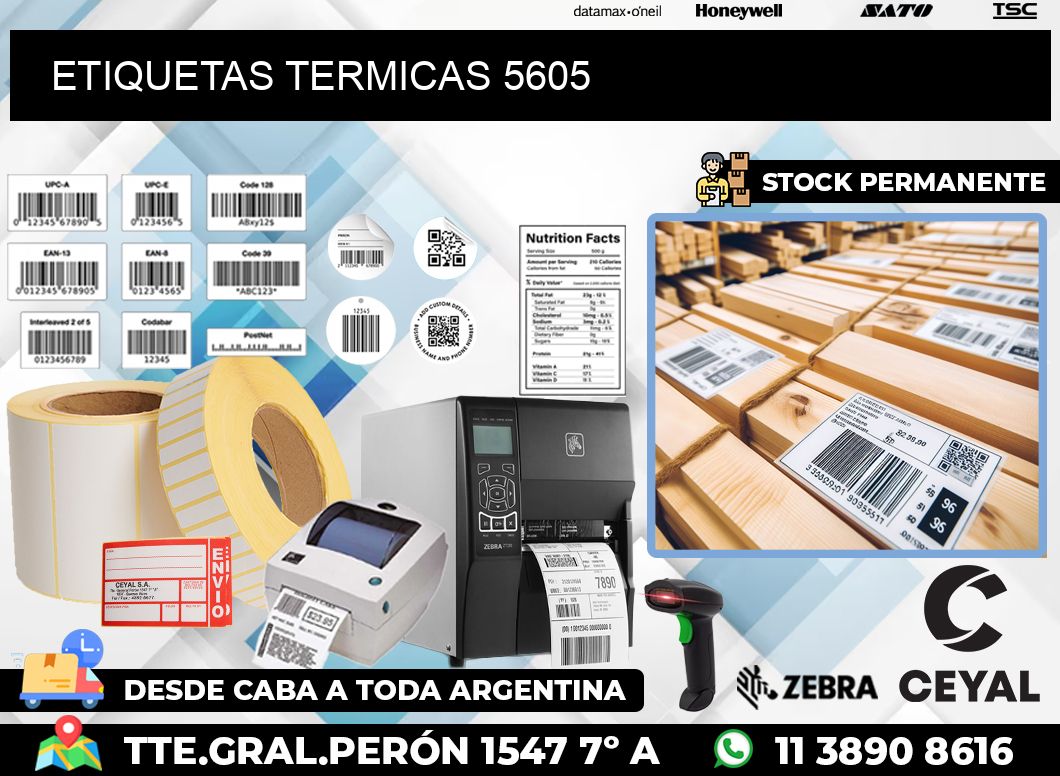 ETIQUETAS TERMICAS 5605