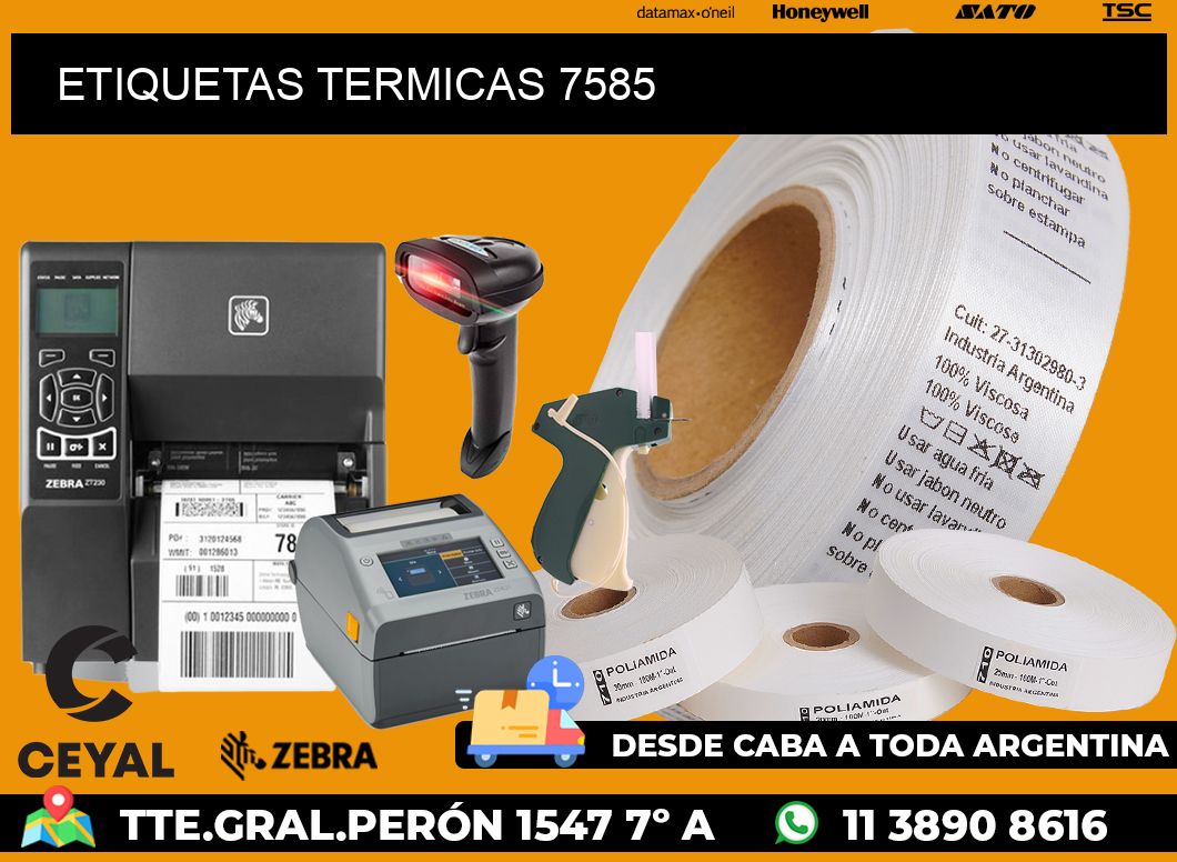 ETIQUETAS TERMICAS 7585
