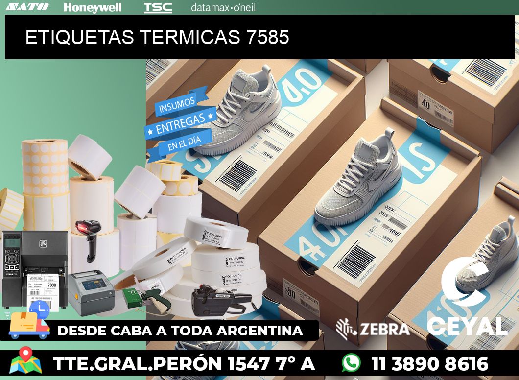 ETIQUETAS TERMICAS 7585