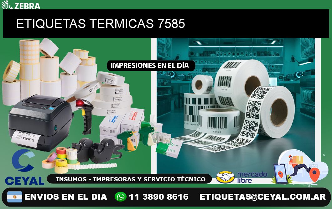 ETIQUETAS TERMICAS 7585