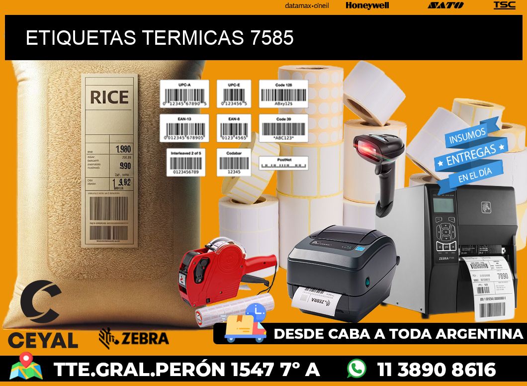 ETIQUETAS TERMICAS 7585