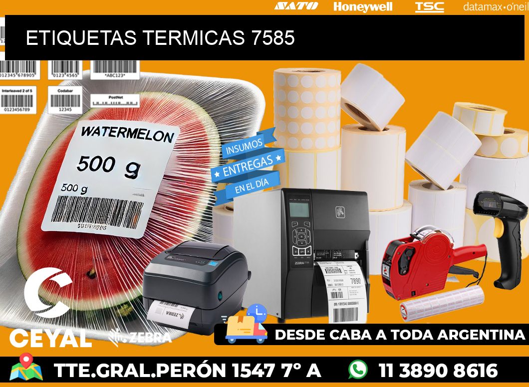 ETIQUETAS TERMICAS 7585