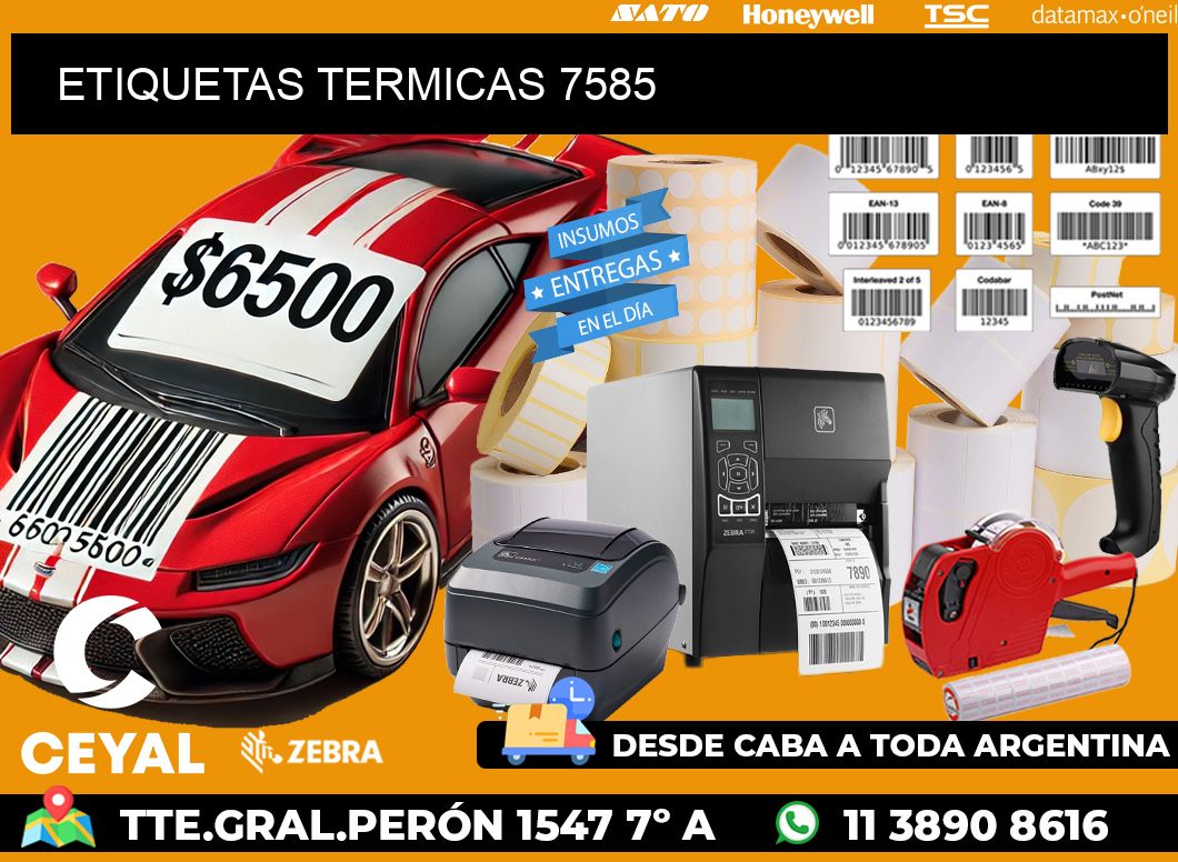 ETIQUETAS TERMICAS 7585