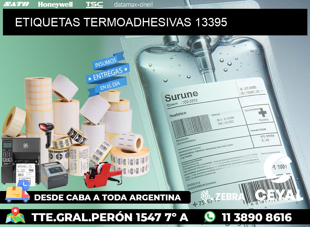 ETIQUETAS TERMOADHESIVAS 13395