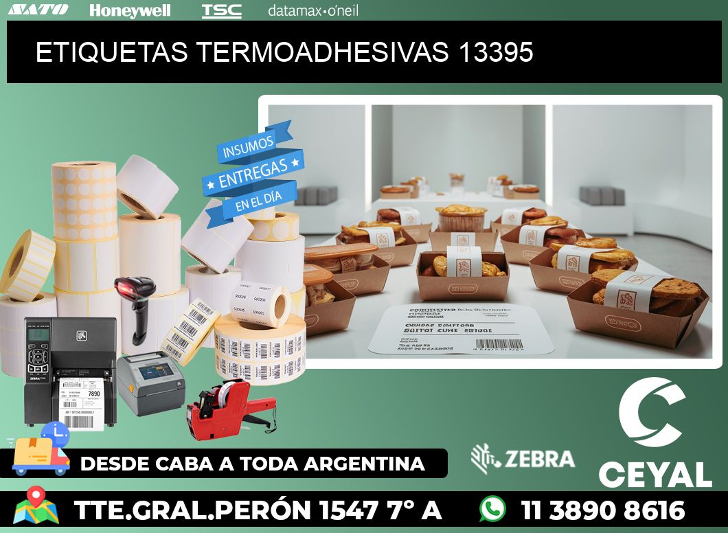 ETIQUETAS TERMOADHESIVAS 13395