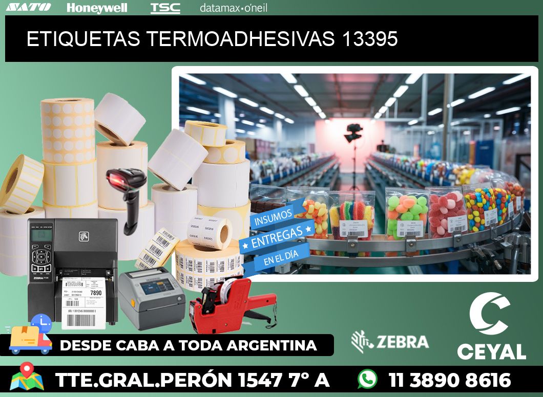 ETIQUETAS TERMOADHESIVAS 13395