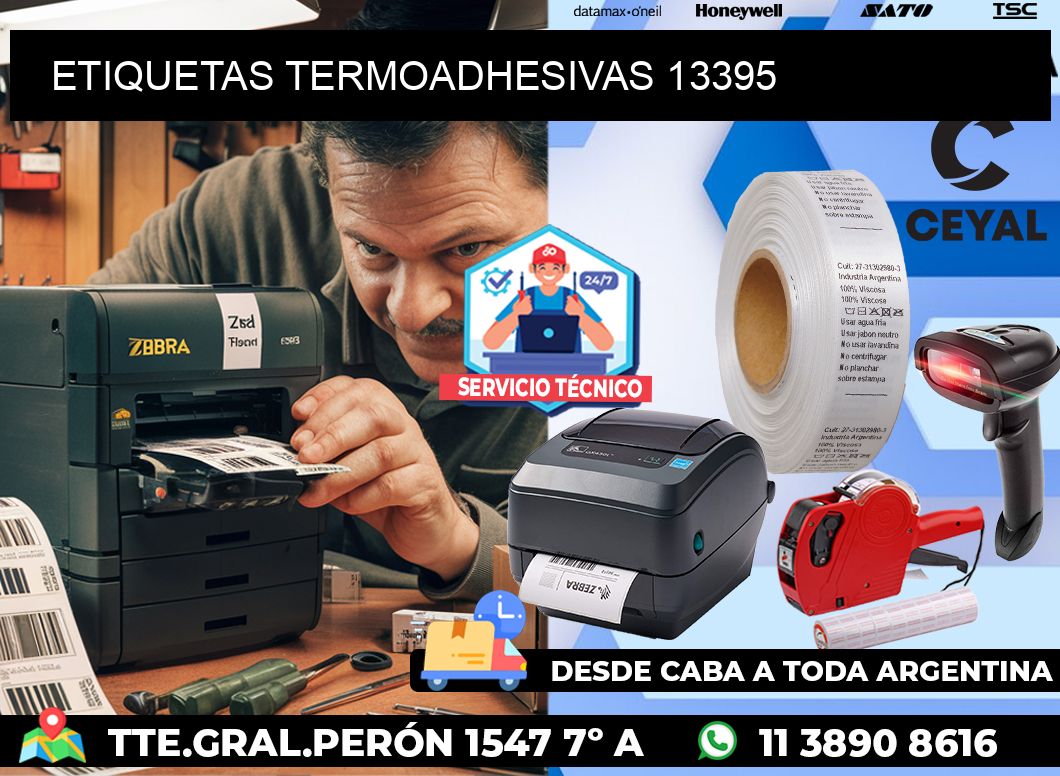 ETIQUETAS TERMOADHESIVAS 13395