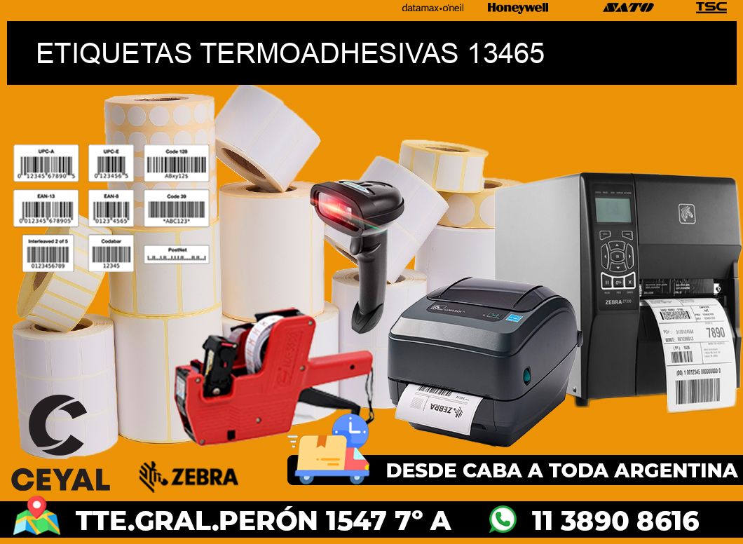 ETIQUETAS TERMOADHESIVAS 13465