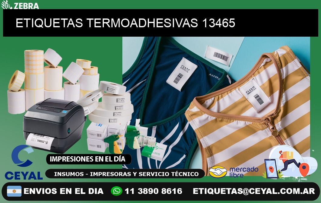 ETIQUETAS TERMOADHESIVAS 13465