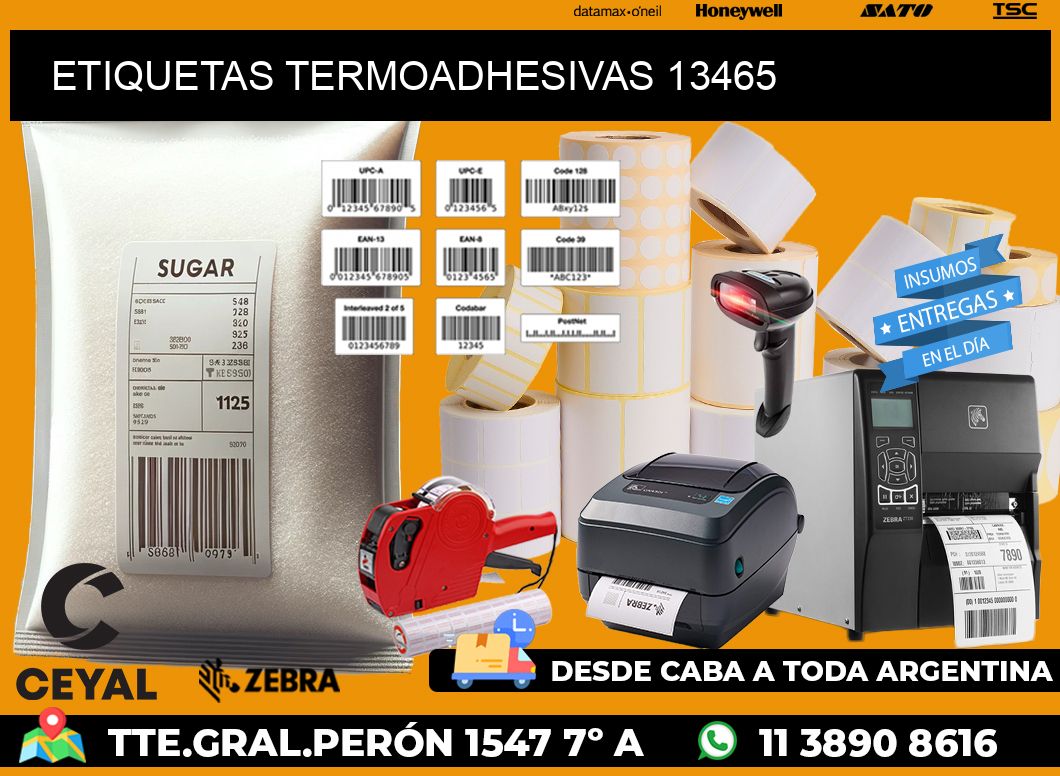 ETIQUETAS TERMOADHESIVAS 13465
