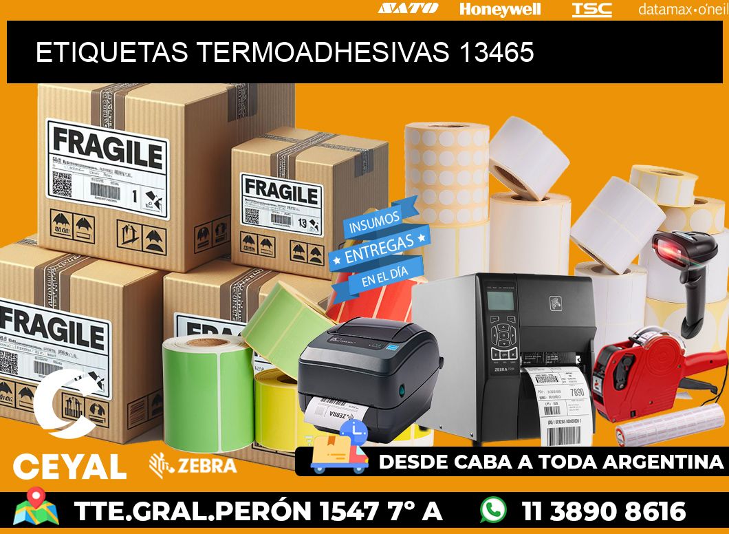 ETIQUETAS TERMOADHESIVAS 13465